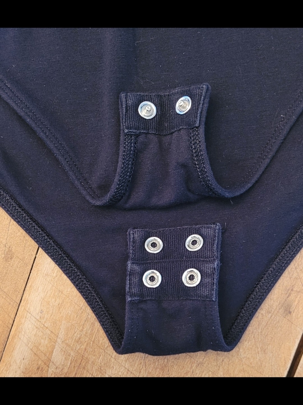Navy Scoop Neck Short-Sleeve Bodysuit - Picture 3 of 3